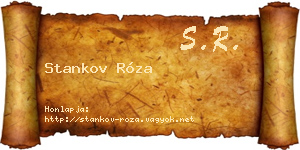 Stankov Róza névjegykártya